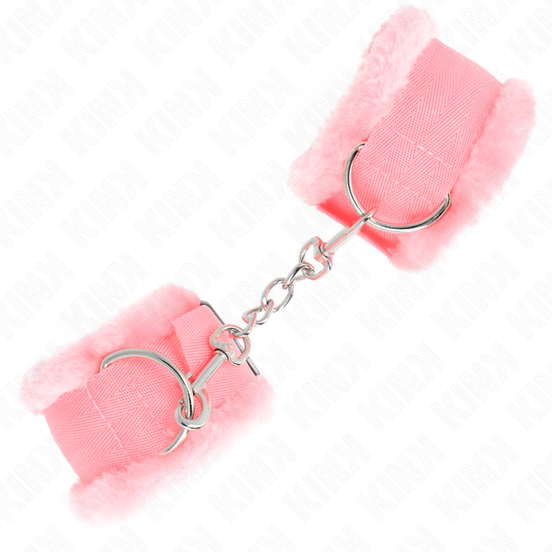KINK - ESPOSAS CON FORRO DE PELO ROSA AJUSTABLES 17-31 CM X 7 CM