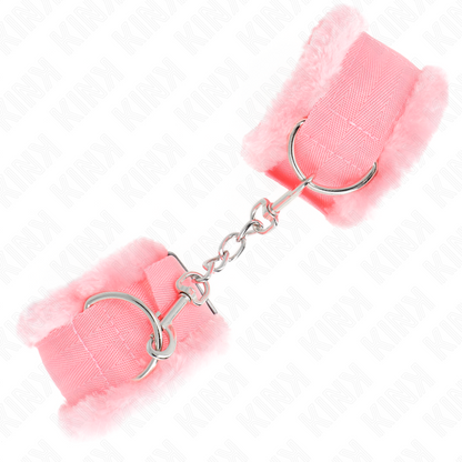 KINK - ESPOSAS CON FORRO DE PELO ROSA AJUSTABLES 17-31 CM X 7 CM
