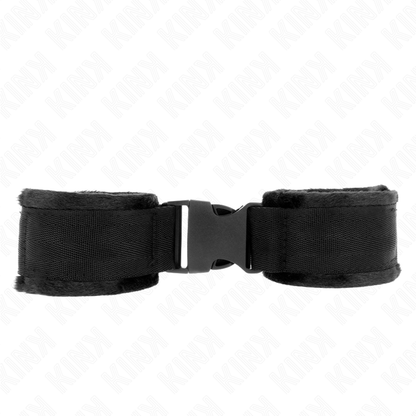 KINK - MUÑEQUERAS DE SUJECIÓN DE NAILON CON VELCRO ROJO-NEGRO MODELO 1 AJUSTABLES 25-35 CM X 6 CM