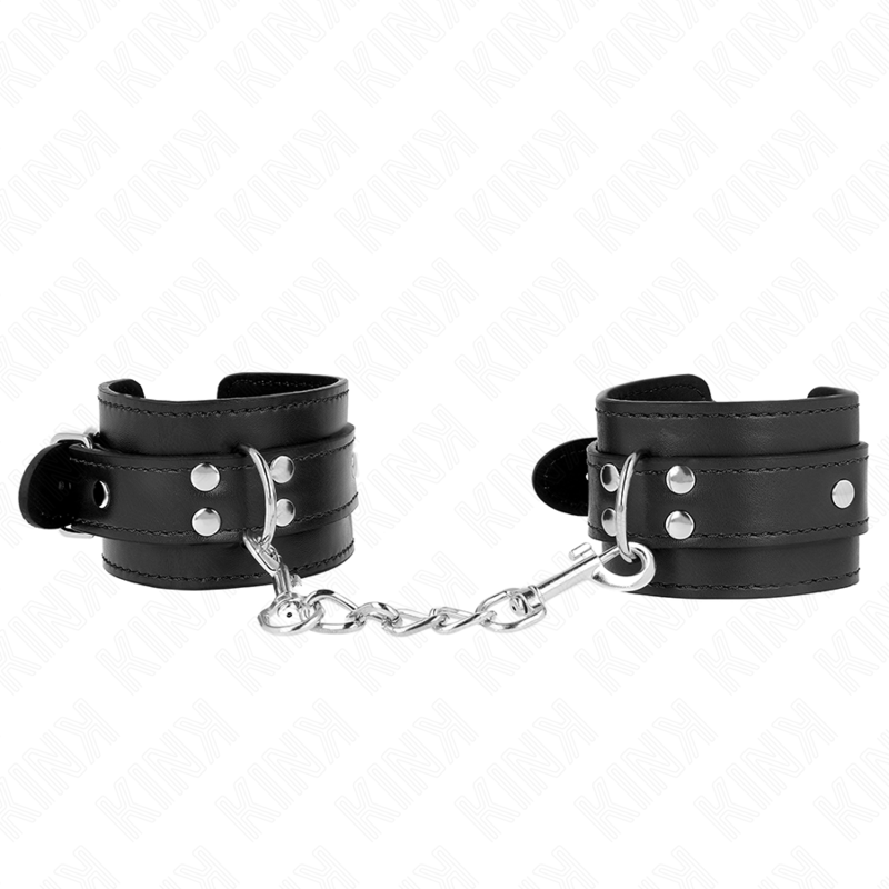 KINK - LIENS DE POIGNETS SIMPLES AJUSTABLES NOIRS 20-23 CM X 5.5 CM