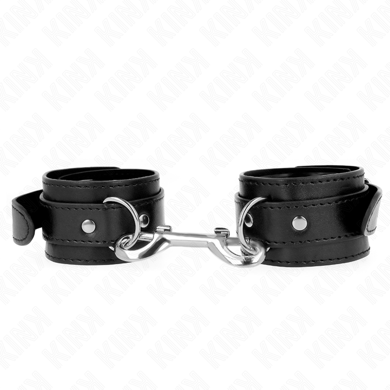 KINK - MUÑEQUERAS DE SUJECIÓN-UNA FILA DE REMACHES NEGRAS AJUSTABLES 17-28 CM X 5 CM