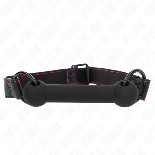 KINK - BAILLON MORS AVEC SANGLE EN SIMILICUIR NOIR RÉGLABLE 41-57 CM