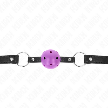 KINK - MORDIDA HUECA DURA MORADA 4.5 CM GAG 63.5 X 2 CM