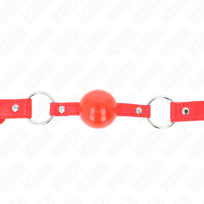 KINK - TPE BALL 4 CM GAG WITH ROJO LOCK 60 x 2 CM