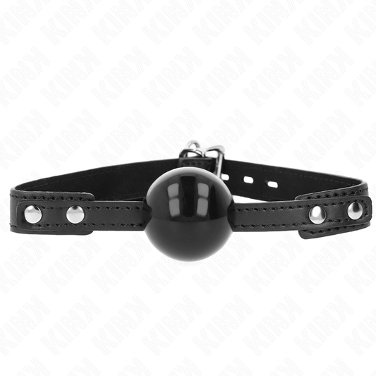 KINK - BÂILLON BALLE TPE SOUPLE 4 CM MODÈLE 3 60 x 2 CM RÉGLABLE 37-52 CM