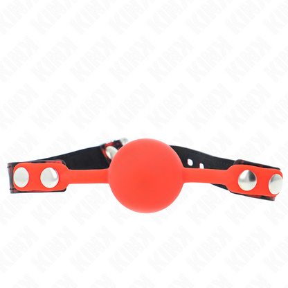 KINK - Bâillon en silicone modèle 2 de 4 cm avec sangle de 60 x 2 cm
