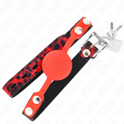 KINK - Bâillon en silicone modèle 2 de 4 cm avec sangle de 60 x 2 cm