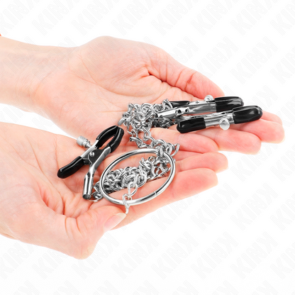 KINK - ABRAZADERAS PARA PEZONES Y CLÍTORIS CON CADENA, MODELO 0