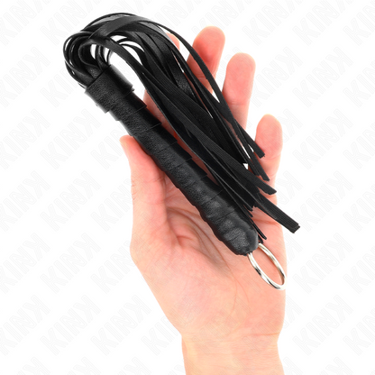 KINK - PETIT FOUET NOIR SIMPLE 28 CM