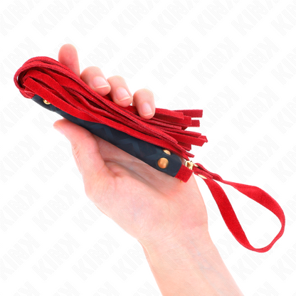 KINK - MINI-FOUET EN DAIM ROUGE 30 CM