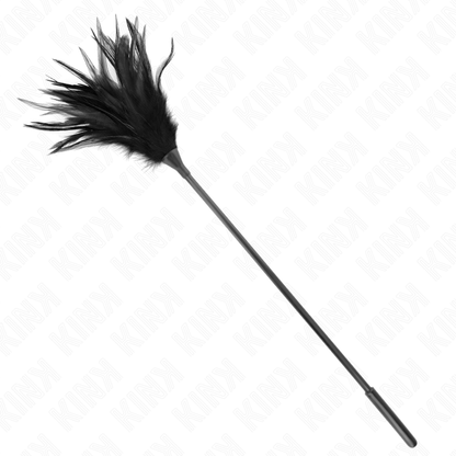 KINK - PLUMERO DE COSQUILLAS NEGRO MÚLTIPLE 45 CM