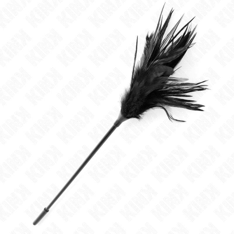 KINK - PLUMERO DE COSQUILLAS NEGRO MÚLTIPLE 45 CM