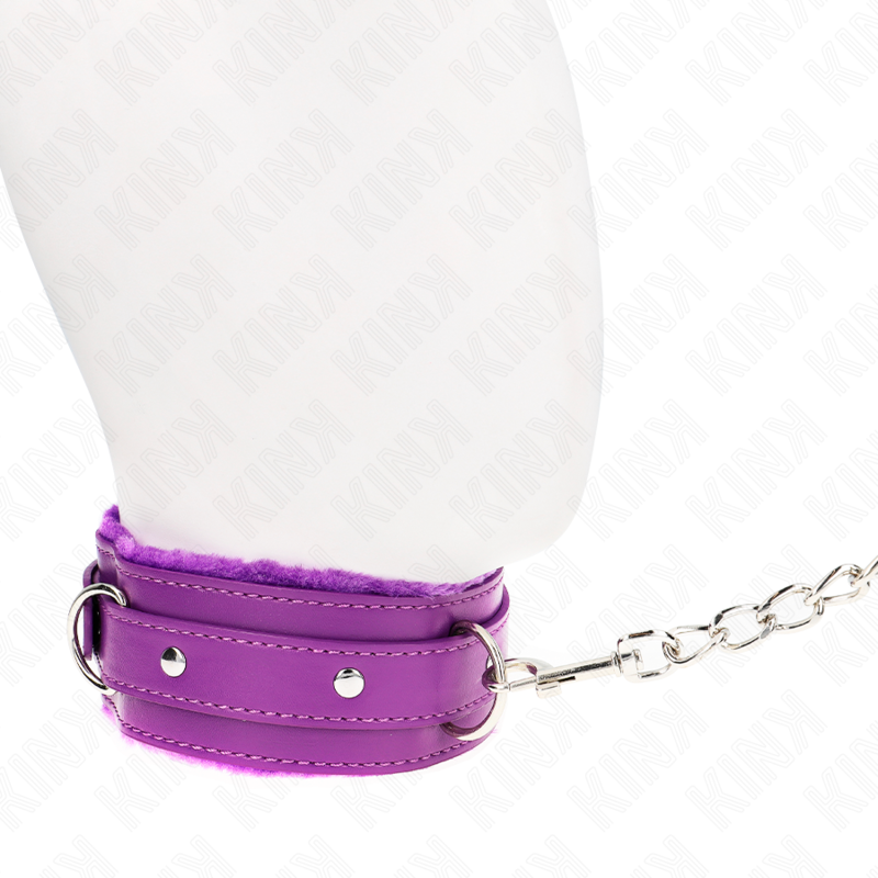 KINK - COLLIER AVEC LAISSE 65 CM AVEC RESTRICTIONS VIOLET 36-42 CM X 5.5 CM