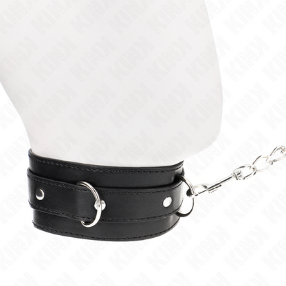KINK - COLLIER AVEC CEINTURE 65 CM AVEC SANGLE NOIRE 54 X 4,5 CM