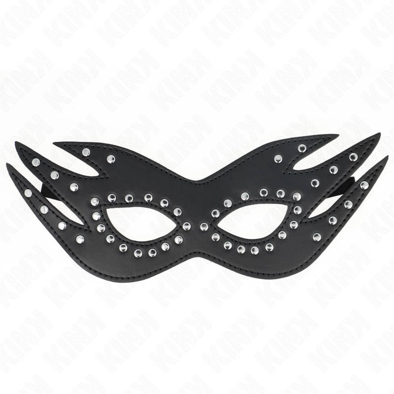 KINK - MASQUE EN SIMILI CUIR AVEC RIVETS MODÈLE 3 26 x 9,5 CM