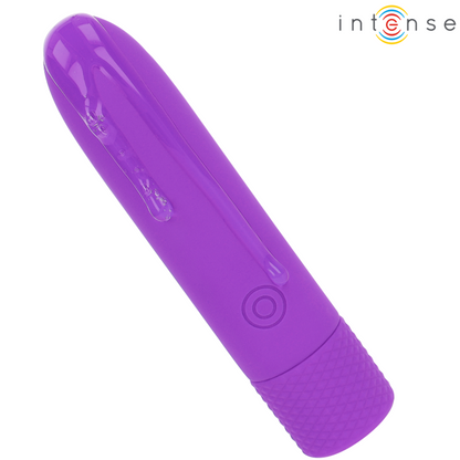 INTENSE - SYMONE VIBRADOR TIPO BALA RECARGABLE POR USB 8 VIBRACIONES MORADO 10 X 2.2 CM