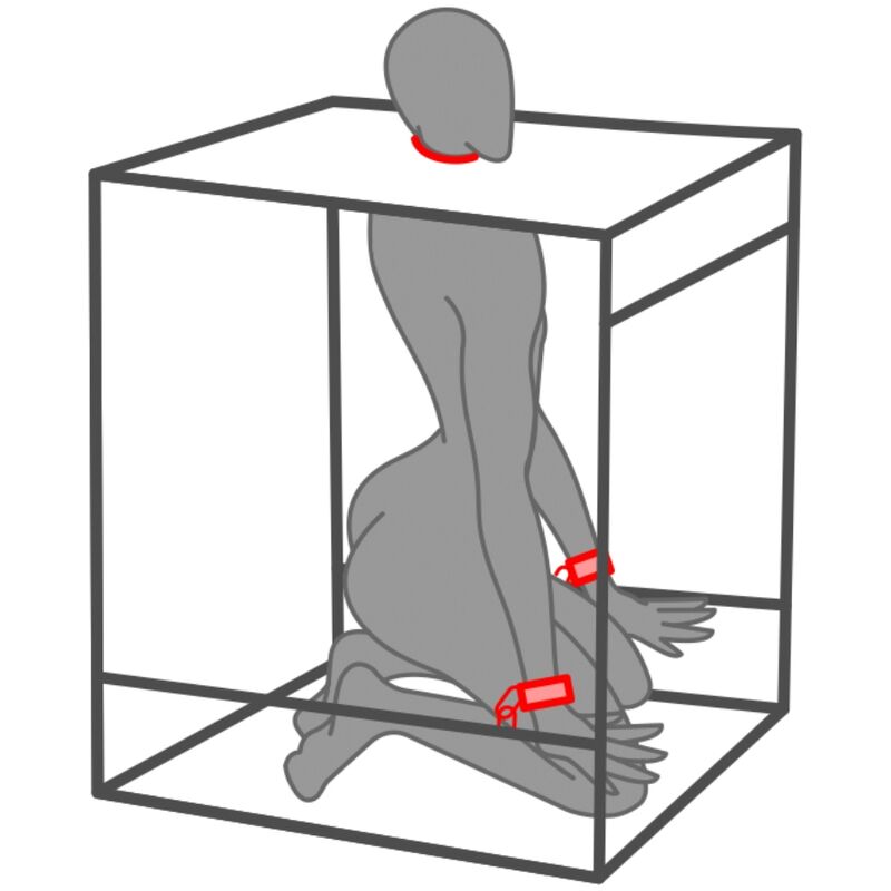 SECRET DOME - KINK CLUB CABINA BUKKAKE BLACK & RED