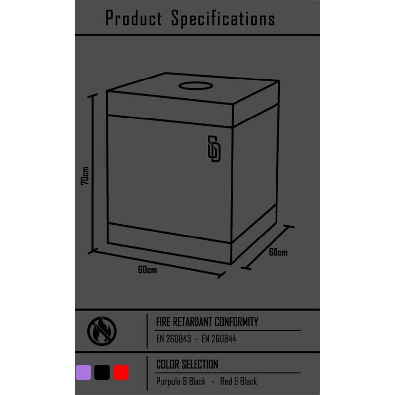 SECRET DOME - KINK CLUB CABINA BUKKAKE BLACK & RED