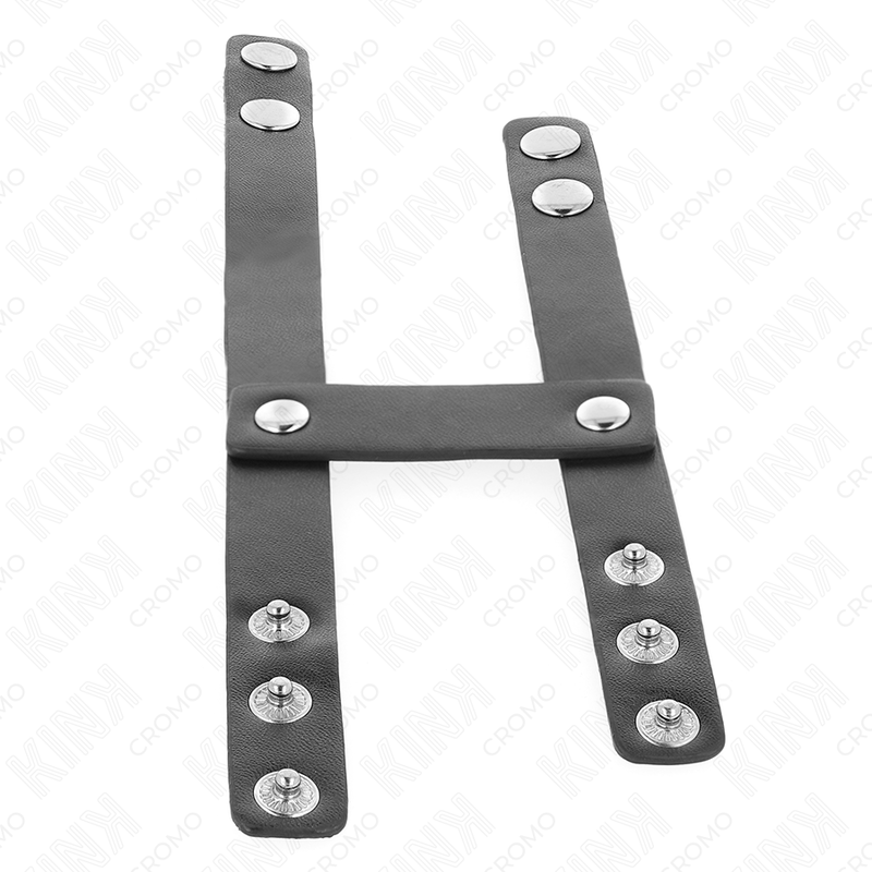 KINK - ANILLO PARA PENE DOBLE DE CUERO AJUSTABLE