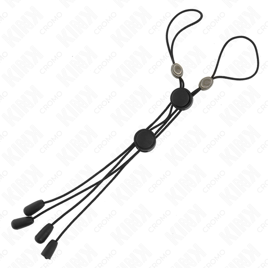 KINK - PINZAS PARA PEZONES CON DETALLE NEGRO Y ELÁSTICO NEGRO
