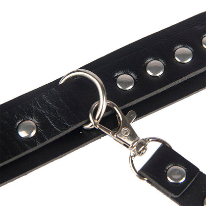 SUBBLIME - 953690 MENOTTES AVEC CEINTURE DE CONTENTION NOIR TAILLE UNIQUE