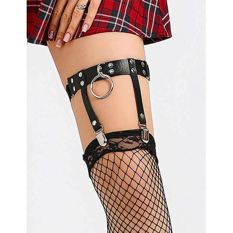SUBBLIME - 953744 LIGUERO PUNK DE CUERO AJUSTABLE NEGRO TALLA ÚNICA