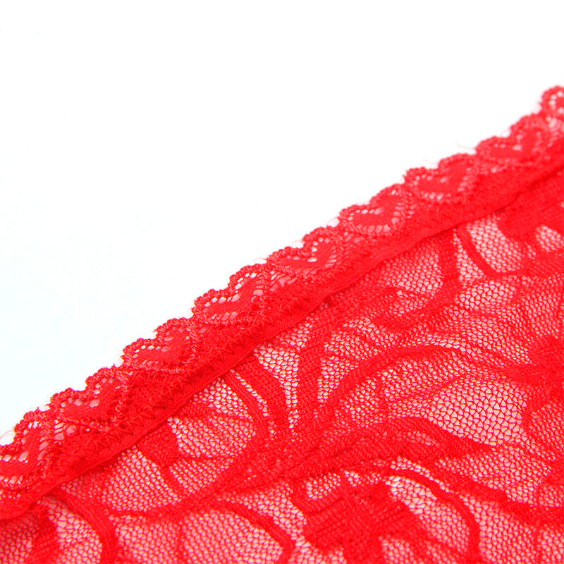 SUBBLIME - 954208 Nuisette en dentelle à bretelles réglables Rouge S/M