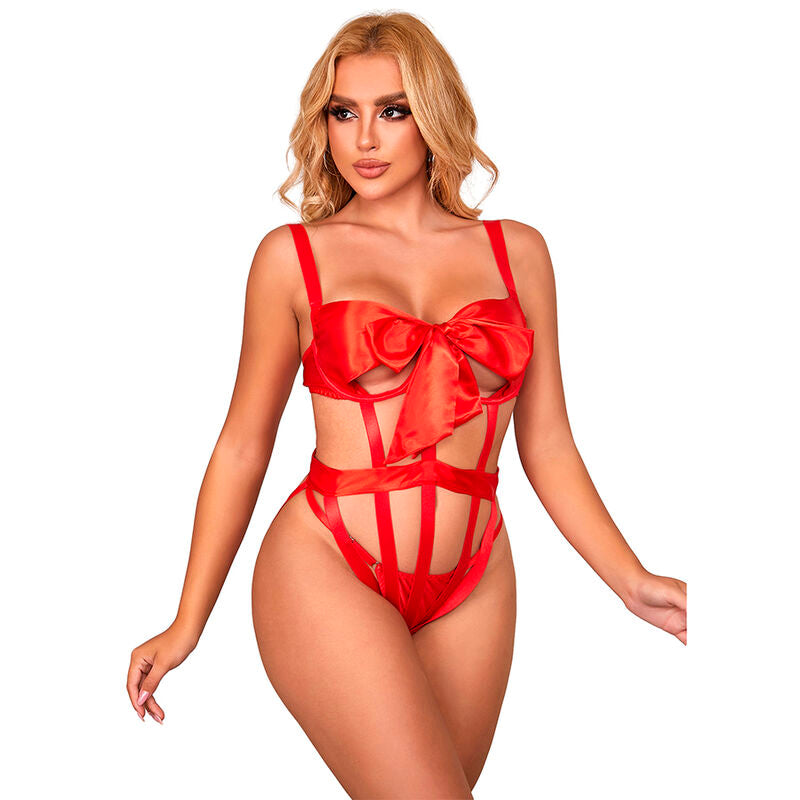 SUBBLIME - 954468 SEXY OPENWORK BODY WITH BOW