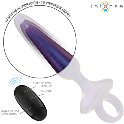 INTENSE - ANAL PLUG VIBRADOR MODELO 4 MARLON CON CONTROL REMOTO