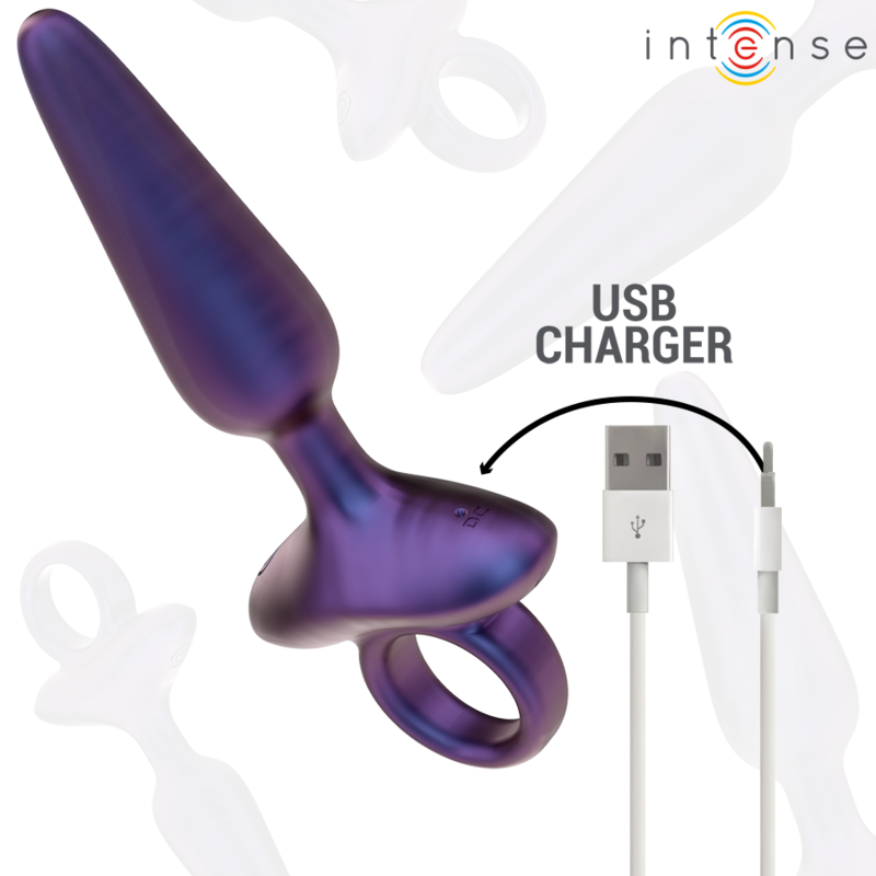 INTENSE - ANAL PLUG VIBRADOR MODELO 4 MARLON CON CONTROL REMOTO