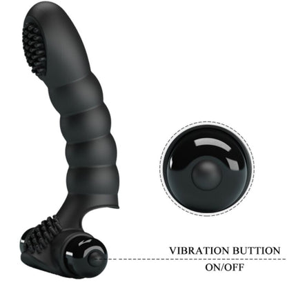 PRETTY LOVE - ALEXANDER FINGER VIBRATOR 10 VIBRATIONS BLACK