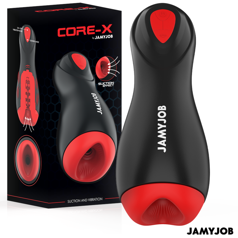 JAMYJOB - MASTURBATEUR AUTOMATIQUE CORE-X 5 MODES DE SUCCION ET VIBRATION