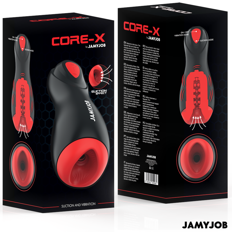 JAMYJOB - MASTURBATEUR AUTOMATIQUE CORE-X 5 MODES DE SUCCION ET VIBRATION