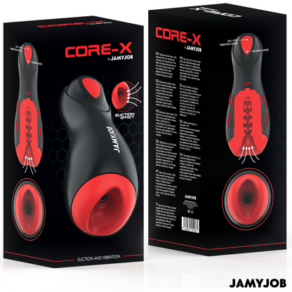 JAMYJOB - MASTURBATEUR AUTOMATIQUE CORE-X 5 MODES DE SUCCION ET VIBRATION