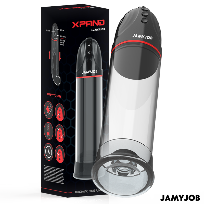 JAMYJOB - POMPE AUTOMATIQUE XPAND 3 NIVEAUX D'ASPIRATION GRISE