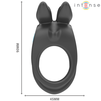 INTENSE - ANNEAU PÉNIEN DOUBLE VIBRANT SAM 10 VIBRATIONS NOIR