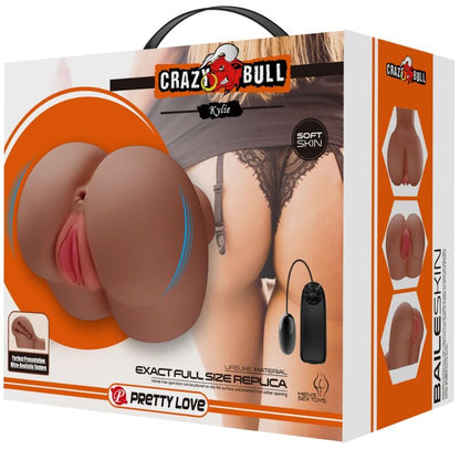 CRAZY BULL - KYLIE ASS VIBRATOR WITH REALISTIC VAGINA AND ANUS FLESH REMOTE CONTROL
