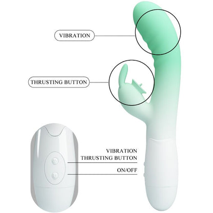 PRETTY LOVE - CERBERUS RABBIT VIBRATOR 3O VIBRATIONS GREEN
