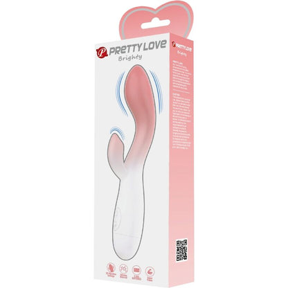 PRETTY LOVE - BRIGHTY G-SPOT VIBRATOR + CLITORIS STIMULATOR 30 VIBRATIONS PINK