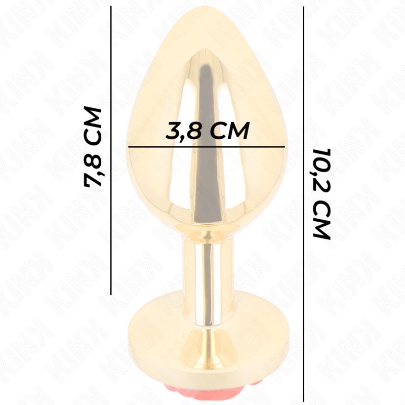 KINK - PLUG ANAL GOLD ROSE RED TALLA L