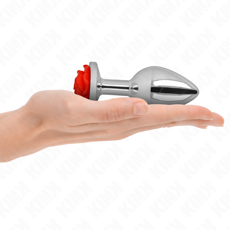 KINK - PLUG ANAL ROUGE ROSE TAILLE L