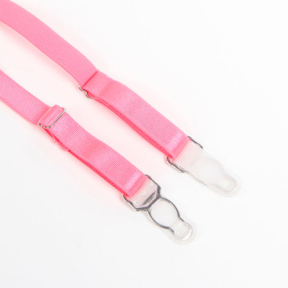 SUBBLIME - 955366 BRA SET WITH LACE AND GARTER LINES PINK AND PURPLE L/XL