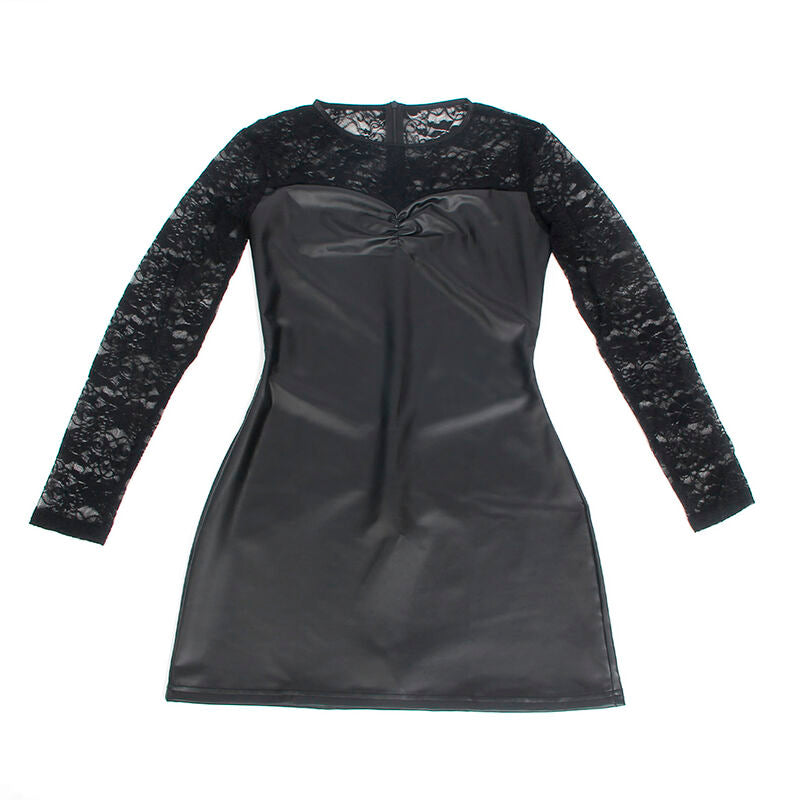 SUBBLIME - 955595 ROBE MANCHES LONGUES AVEC DENTELLE NOIRE S/M