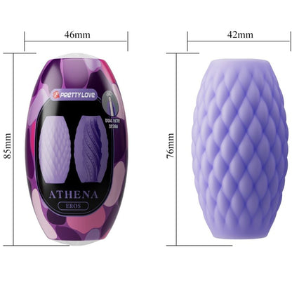 PRETTY LOVE - ATHENA EROS SILICONE MALE MASTURBATOR PURPLE