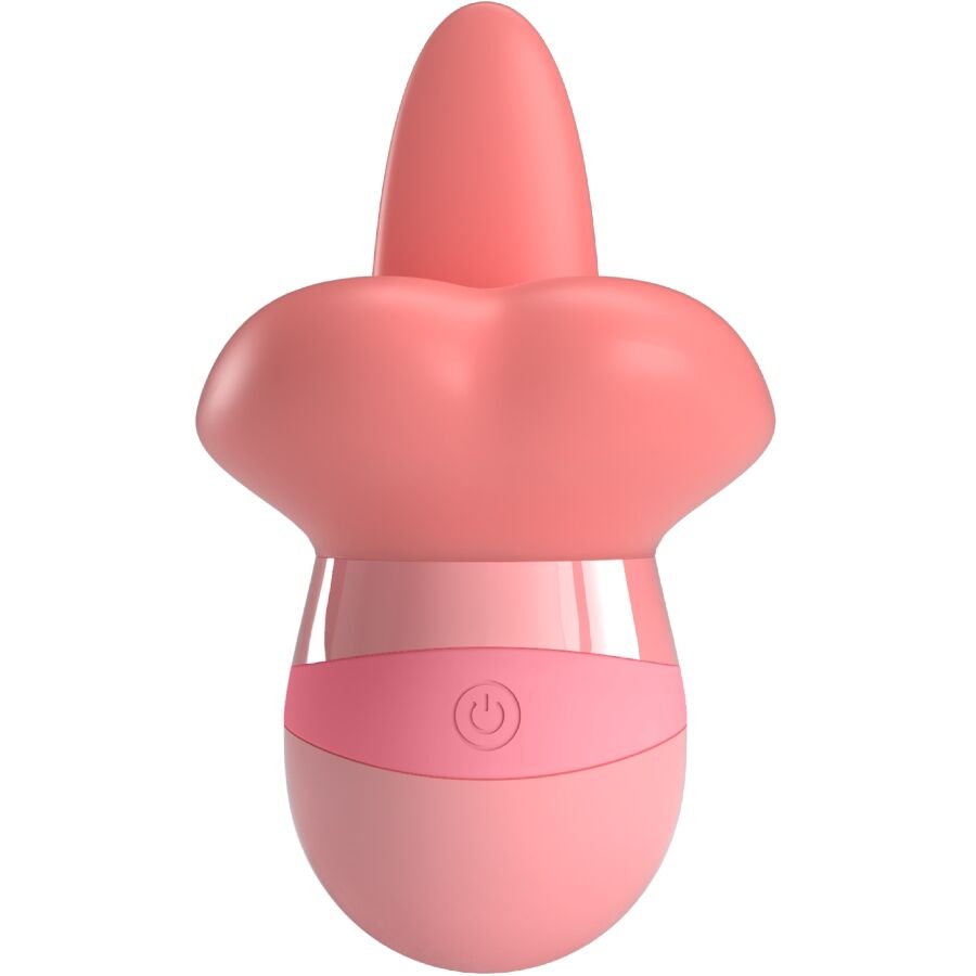 PRETTY LOVE - KYLEE TONGUE CLITORIS STIMULATOR 10 VIBRATIONS NUDE PINK