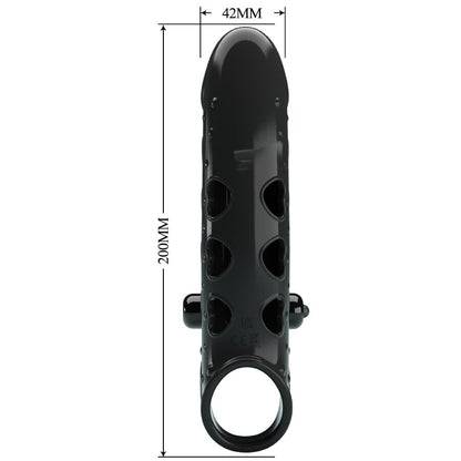 ROMANCE - VIBRATING PENIS SLEEVE BLACK