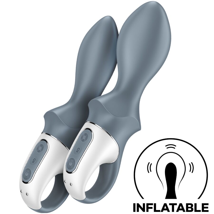 SATISFYER - AIR PUMP BOOTY 1 VIBRADOR ANAL INFLABLE GRIS