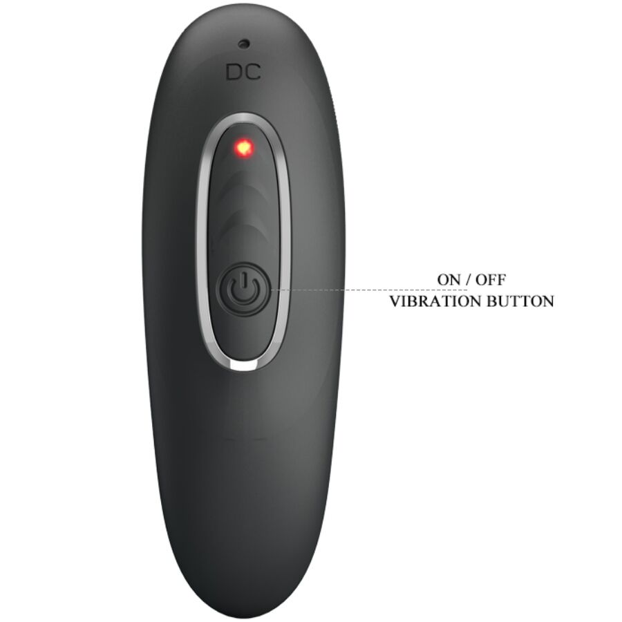 PRETTY LOVE - REMINGTON ANAL AND VAGINAL VIBRATING MASSAGER BLACK
