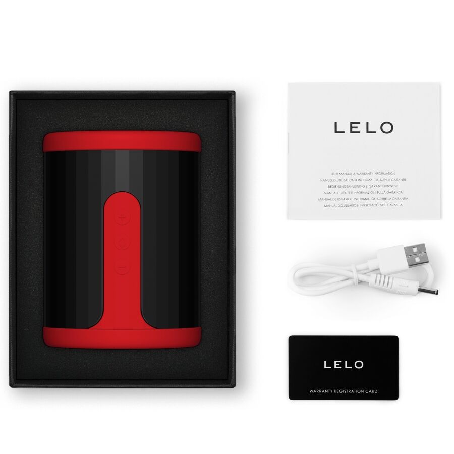 LELO - F2S™ TEAL  MALE MASTURBATOR RED
