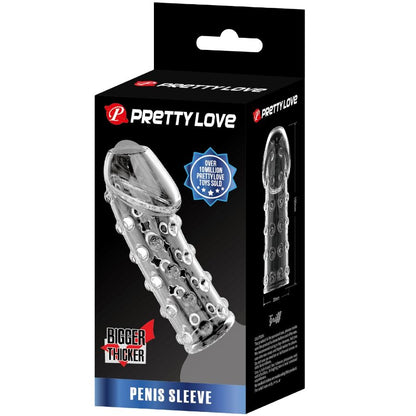 PRETTY LOVE - TIGHT AND VOLUMIZING PENIS SLEEVE TRANSPARENT